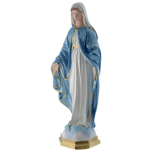 Vierge Miraculeuse 60 cm plâtre nacré 3