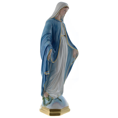 Vierge Miraculeuse 60 cm plâtre nacré 4