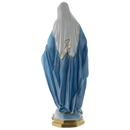 Vierge Miraculeuse 60 cm plâtre nacré 5