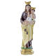Statua Madonna del Carmine 20 cm gesso Statua Madreperlaceo s1