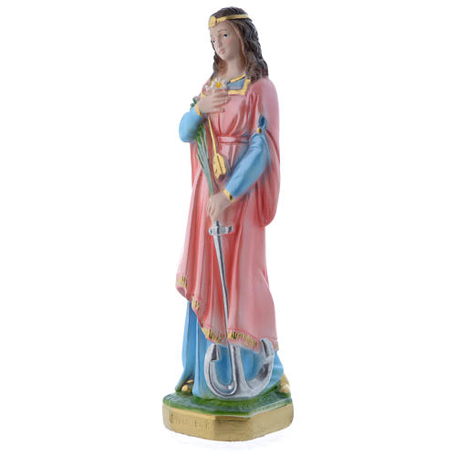 Plaster statue Saint Philomena 20 cm, mother-of-pearl effect 2