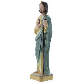 St. Jude statue in plaster, mother-of-pearl effect 20 cm