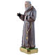 Father Pio 20 cm statue in plaster, mother of pearl finish s2