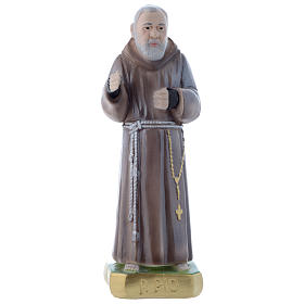 Statua San Pio da Pietrelcina 20 cm gesso madreperlaceo