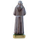St. Padre Pio 7.87 inch plaster mother of pearl finish statue s3