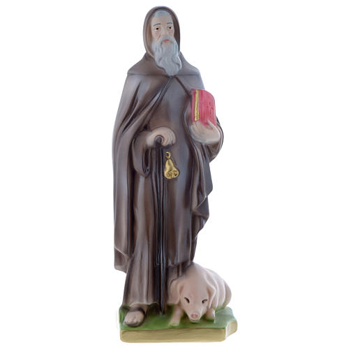 Saint Anthony The Abbot 12 inch Statue plaster pearlescent 1