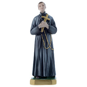 St. Gerard statue in plaster, mother-of-pearl effect 30 cm