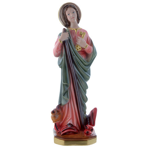 Saint Martha 12 inch statue plaster mother of pearl 1