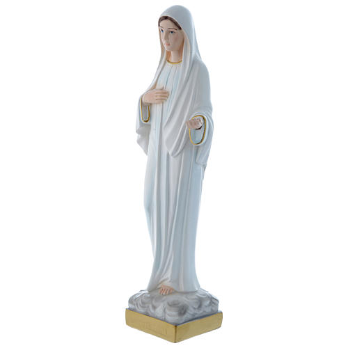 Statua Madonna di Medjugorje 30 cm gesso madreperlaceo 3