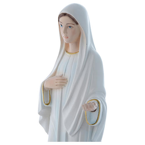 12 inch Our Lady of Medjugorje plaster statue mother of pearl 2