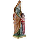 St. Anne statue in plaster, mother-of-pearl effect 30 cm s3
