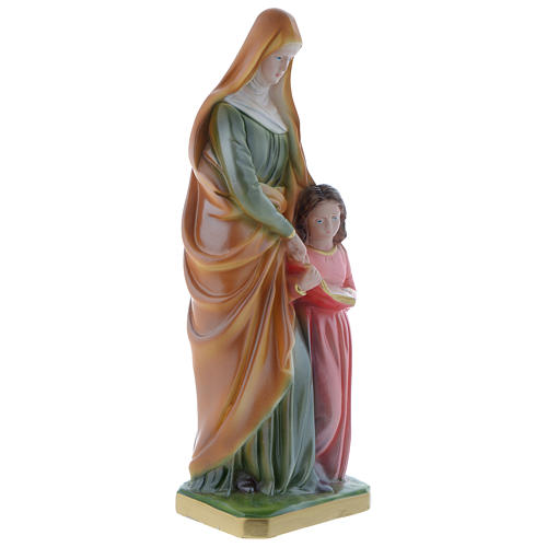Statua Sant'Anna 30 cm gesso madreperlaceo 3