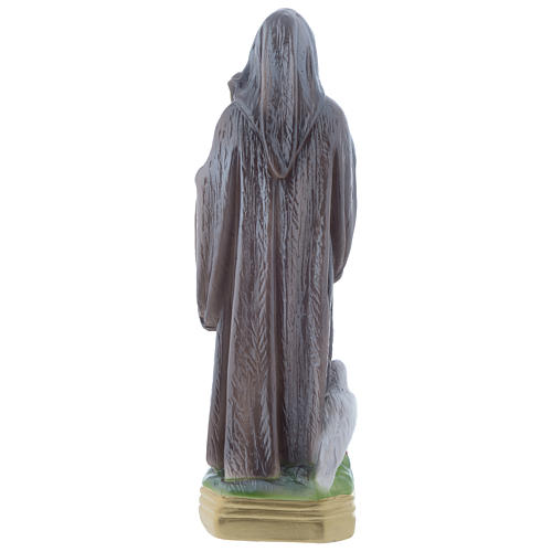 Statua San Benedetto 30 cm gesso madreperlaceo 4