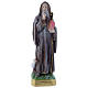 Statua San Benedetto 30 cm gesso madreperlaceo s1