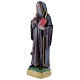 Statua San Benedetto 30 cm gesso madreperlaceo s3