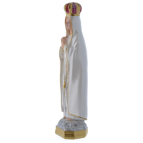 Our Lady of Fatima statue in plaster, mother-of-pearl effect 36 cm 2