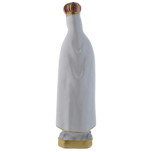 Our Lady of Fatima statue in plaster, mother-of-pearl effect 36 cm 3