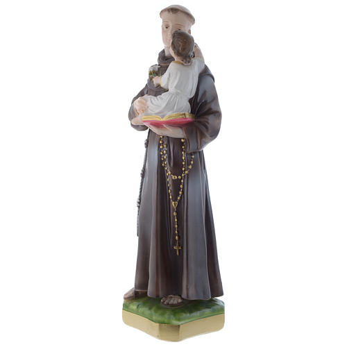 Saint Anthony of Padua statue in plaster, mother-of-pearl effect 50 cm 4