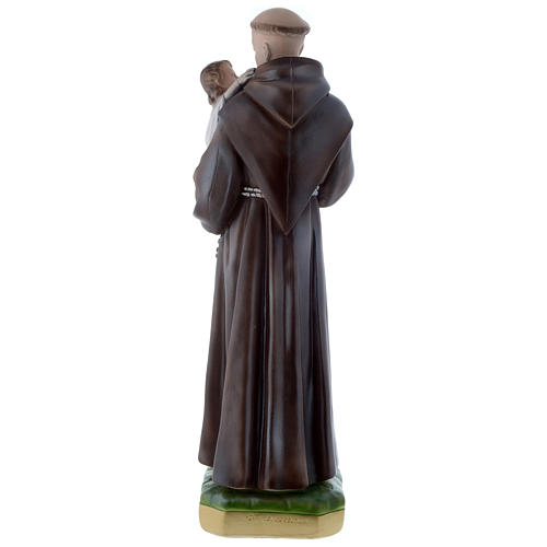 Saint Anthony of Padua statue in plaster, mother-of-pearl effect 50 cm 5