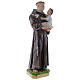 Saint Anthony of Padua statue in plaster, mother-of-pearl effect 50 cm s3