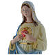 Statua Sacro Cuore di Maria 60 cm gesso madreperlaceo s2