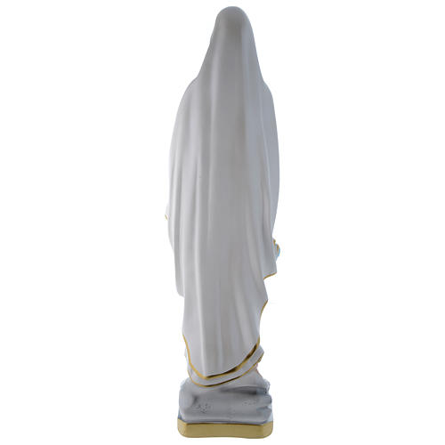 Statue Notre-Dame de Lourdes 60 cm plâtre nacré 5