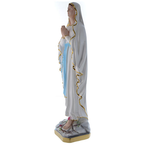 Statua Madonna di Lourdes 60 cm gesso madreperlaceo 3