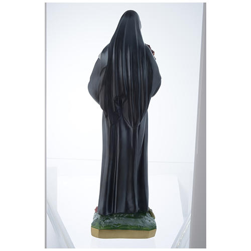 Statue Sainte Rita 60 cm plâtre nacré 5