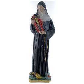 24 inch Saint Rita Statue plaster pearlescent