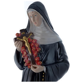 24 inch Saint Rita Statue plaster pearlescent