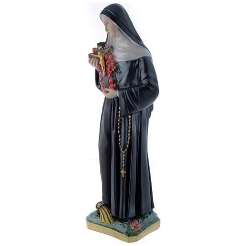 24 inch Saint Rita Statue plaster pearlescent 3