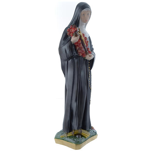 24 inch Saint Rita Statue plaster pearlescent 4