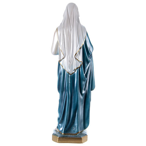 Imagem em gesso nacarado Sagrado Coração de Maria 60 cm 5