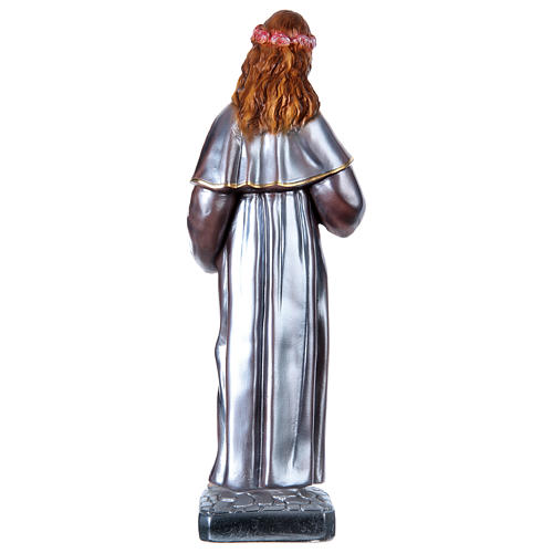 Saint Rosalie, pearlized plaster statue 40 cm 4