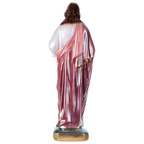 Holy heart of Jesus, pearlized plaster statue 40 cm 4