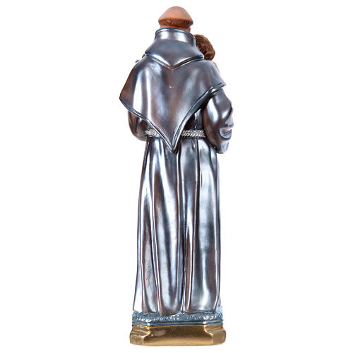 St Anthony of Padua 40 cm in mother-of-pearl plaster 4