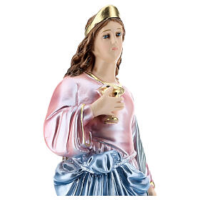 Heilige Lucia 40cm perlmuttartigen Gips