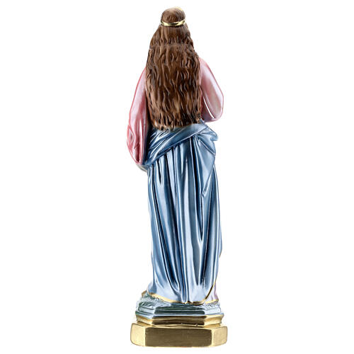 Saint Lucy, pearlized plaster statue 40 cm 5
