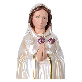 Imagens em Gesso: Imagem em gesso nacarado Santa Rosa Mística 40 cm