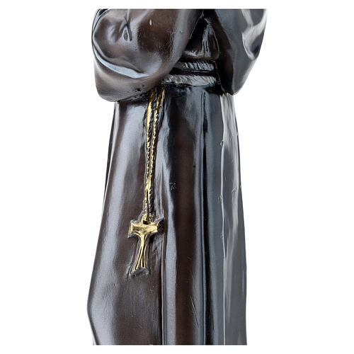 Heiliger Franz von Assisi 40cm perlmuttartigen Gips 6