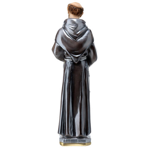 St Francis of Assisi 40 cm in mother-of-pearl plaster 8