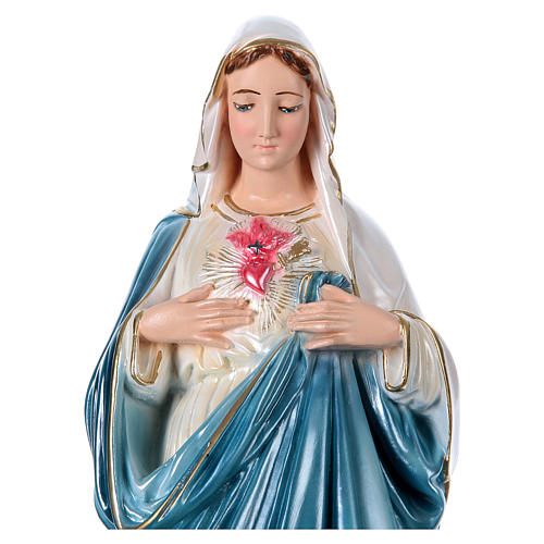 Virgin Mary 50 cm in mother-of-pearl plaster 2