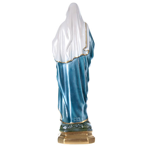 Estatua María yeso nacarado 50 cm 4