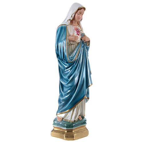 Estatua María yeso nacarado 50 cm 8