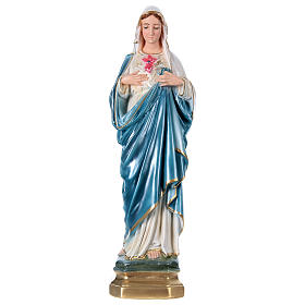Statue Marie plâtre nacré 50 cm