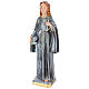 Estatua de yeso nacarado Santa Rosalía 50 cm s4