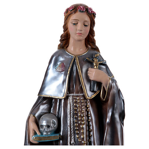 Saint Rosalie, plaster statue 50 cm 2