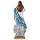 Estatua de yeso nacarado Virgen con ángeles 40 cm s4