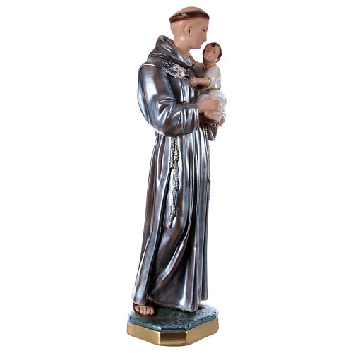 Saint Anthony Statue in plaster with mother of pearl effect, 60 cm 4