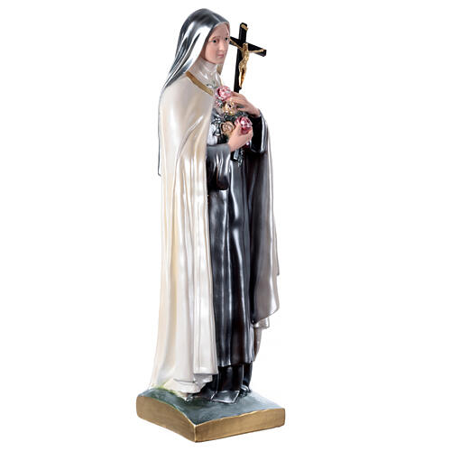St Theresa in 60 cm in mother-of-pearl plaster 4